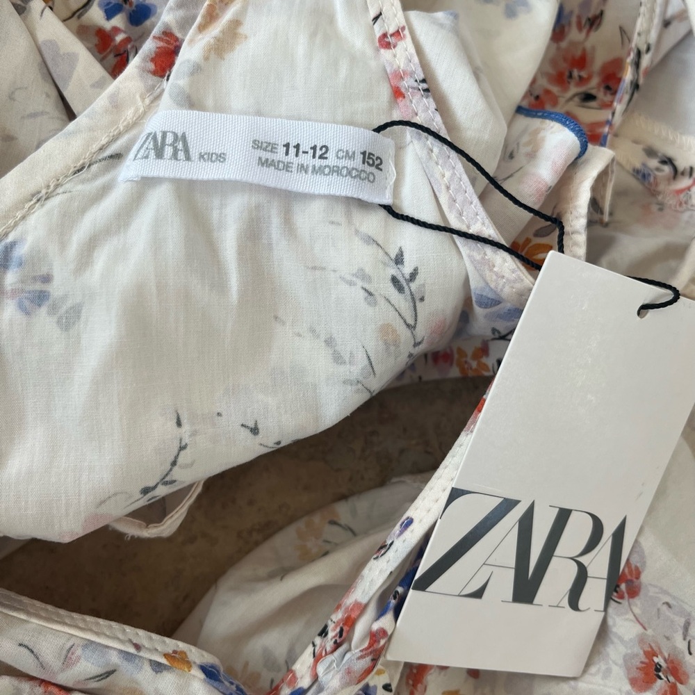 Zara girls Floral Dress NWT - Picture 6 of 7